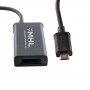 Cablu adaptor MHL la HDMI(F)+MICRO USB(BF) (11pin) smartphone to TV HD + alimentare GEMBIRD A-MHL-003